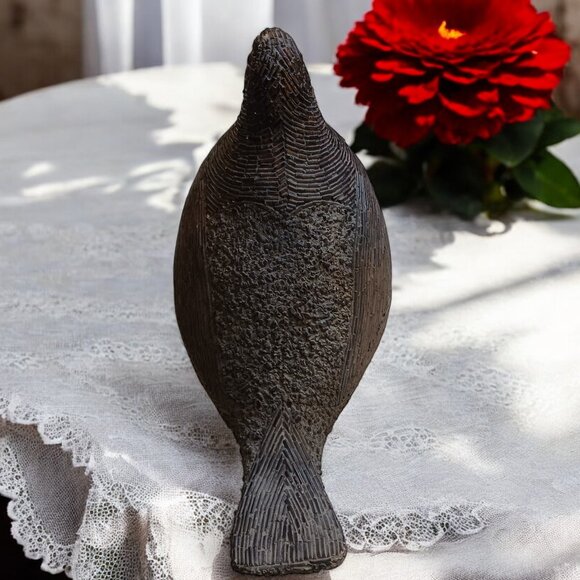 Vintage 1981 Austin Productions Quail Sculpture  Mid-Century Modern Bonded Stone - Picture 11 of 11